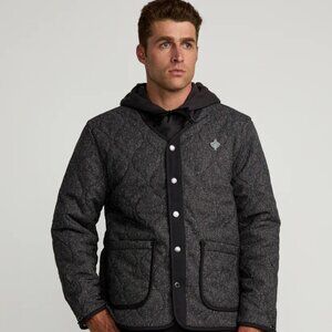 RVCA Chefs Kiss Quilted Jacket SKATE SKULL ART XL MENS NEW RARE COAT HOODIE